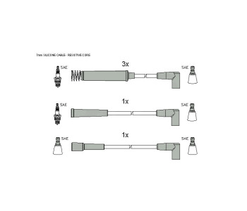 Комплект запалителни кабели STARLINE за OPEL KADETT E (T85) седан от 1984 до 1993