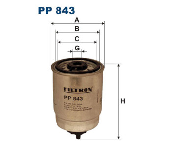 Горивен филтър FILTRON PP 843 за OPEL ASCONA C (81_, 86_, 87_, 88_) седан от 1981 до 1988