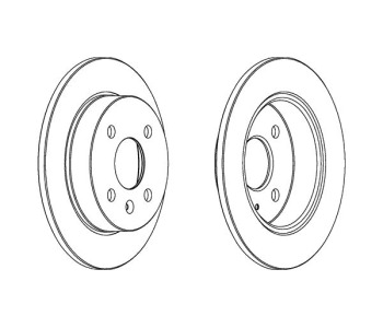 Спирачен диск плътен Ø240mm FERODO за OPEL ASTRA H (L48) хечбек от 2004 до 2014
