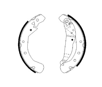 Комплект спирачни челюсти BOSCH за OPEL ASTRA H (L48) хечбек от 2004 до 2014