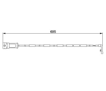 Индикатор, износване на накладките BOSCH за OPEL VECTRA A (J89) седан от 1988 до 1995