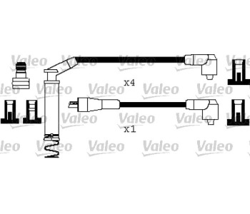 Комплект запалителни кабели VALEO за OPEL ASTRA F (56_, 57_) седан от 1995 до 1998