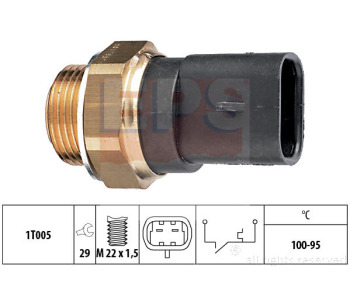 Термошалтер, вентилатор на радиатора EPS 1.850.117 за OPEL TIGRA A (S93) от 1994 до 2000
