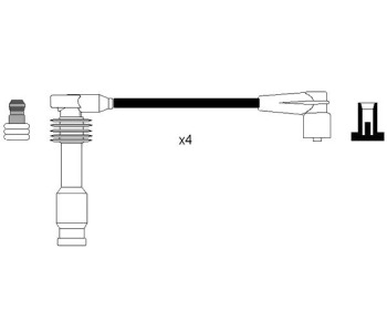 Комплект запалителни кабели NGK за OPEL ASTRA F (53_, 54_, 58_, 59_) хечбек от 1991 до 1998