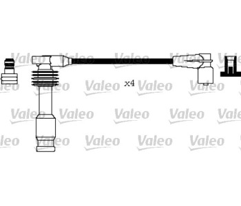 Комплект запалителни кабели VALEO за OPEL CORSA B (S93) хечбек от 1993 до 2002