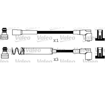 Комплект запалителни кабели VALEO за OPEL ASTRA F (51_, 52_) комби от 1991 до 1998