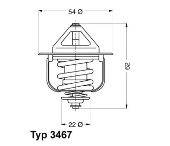 Термостат, охладителна течност 85°C WAHLER за OPEL VECTRA B (J96) хечбек от 1995 до 2003