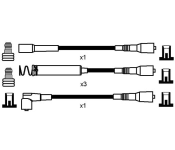 Комплект запалителни кабели NGK за OPEL KADETT E (T85) комби от 1984 до 1991