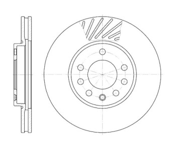 Спирачен диск вентилиран Ø280mm за OPEL ZAFIRA B (A05) от 2005 до 2015