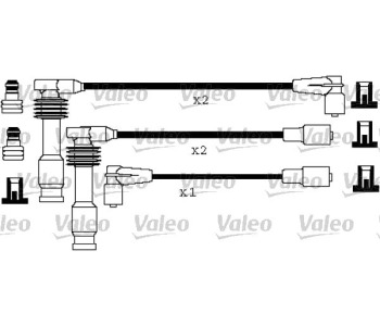 Комплект запалителни кабели VALEO за OPEL VECTRA A (J89) хечбек от 1988 до 1995