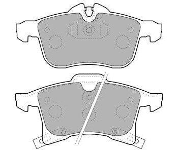 Комплект спирачни накладки DELPHI за OPEL ZAFIRA B (A05) от 2005 до 2015