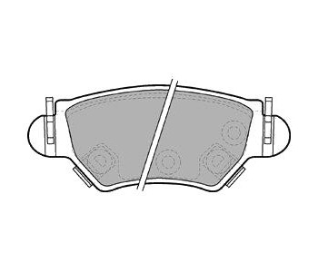 Комплект спирачни накладки DELPHI за OPEL ASTRA G (F70) товарен от 1999 до 2005