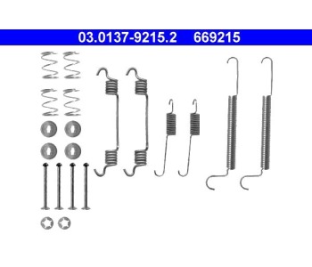 Комплект принадлежности, спирани челюсти ATE за OPEL ASTRA F CLASSIC комби от 1998 до 2005