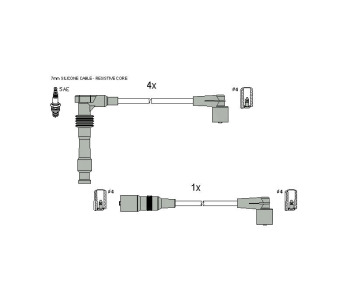Комплект запалителни кабели STARLINE за OPEL VECTRA A (J89) седан от 1988 до 1995