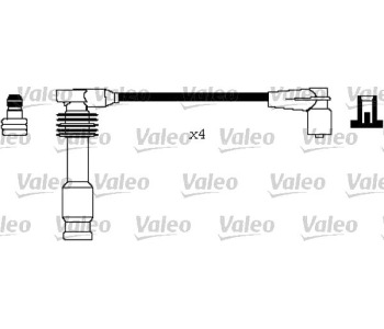 Комплект запалителни кабели VALEO за OPEL ASTRA F (51_, 52_) комби от 1991 до 1998