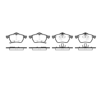 Комплект спирачни накладки ROADHOUSE за OPEL MERIVA A (X03) от 2003 до 2010