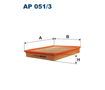 Въздушен филтър FILTRON AP 051/3 за OPEL ASTRA G (F48_, F08_) хечбек от 1998 до 2009
