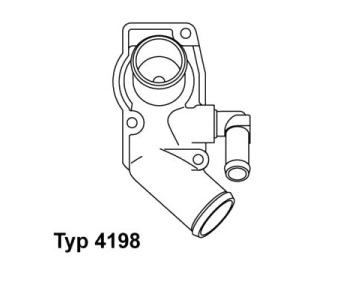 Термостат, охладителна течност 92°C WAHLER за OPEL ASTRA G (F35_) комби от 1998 до 2009