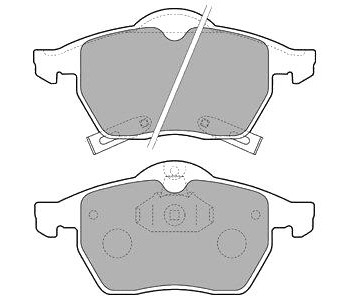 Комплект спирачни накладки DELPHI за OPEL ZAFIRA B (A05) от 2005 до 2015