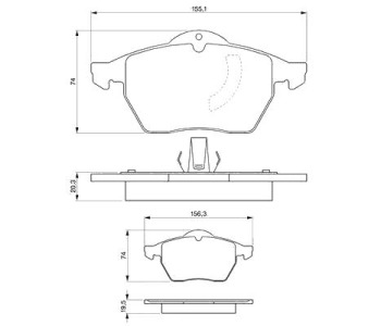 Комплект спирачни накладки BOSCH за OPEL ASTRA G (F48_, F08_) хечбек от 1998 до 2009