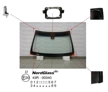 Челно стъкло NordGlass за OPEL ASTRA H (L35) комби от 2004 до 2014