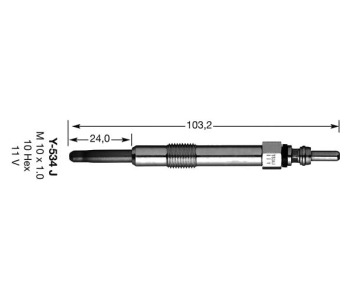 Подгревна свещ 11,0волт D-POWER36 (3413) NGK за ALFA ROMEO 166 (936) от 1998 до 2003