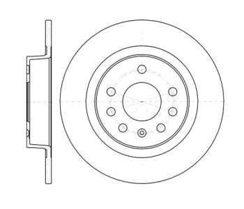 Спирачен диск плътен Ø278mm за OPEL ZAFIRA B (A05) от 2005 до 2015