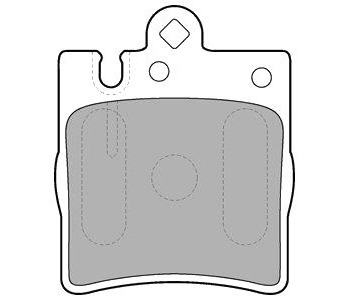 Комплект спирачни накладки DELPHI за OPEL ASTRA H GTC (L08) от 2005 до 2010