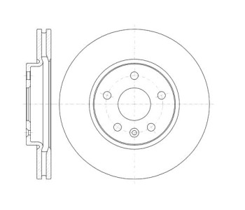 Спирачен диск вентилиран Ø276mm за OPEL ASTRA J (P10) хечбек от 2009 до 2015
