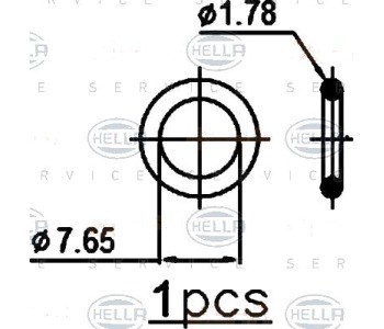 Кондензатор, климатизация HELLA 8FC 351 310-611 за OPEL ASTRA J (P10) хечбек от 2009 до 2015
