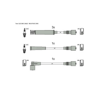 Комплект запалителни кабели STARLINE за OPEL CALIBRA A (85_) от 1990 до 1997
