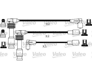 Комплект запалителни кабели VALEO за OPEL VECTRA B (J96) седан от 1995 до 2002
