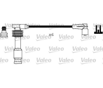 Комплект запалителни кабели VALEO за OPEL CALIBRA A (85_) от 1990 до 1997