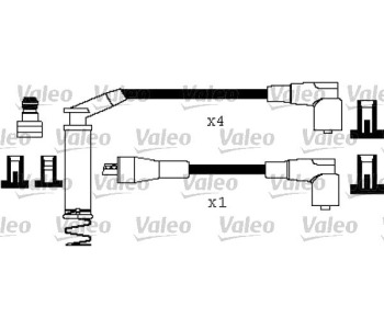 Комплект запалителни кабели VALEO за OPEL CORSA B (S93) хечбек от 1993 до 2002