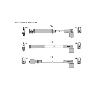 Комплект запалителни кабели STARLINE за OPEL COMBO B (71_) от 1994 до 2001