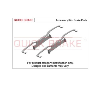Комплект принадлежности дискови накладки QUICK BRAKE за FIAT DOBLO (263) платформа от 2010