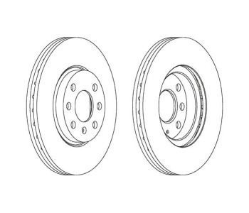 Спирачен диск вентилиран Ø260mm FERODO за OPEL CORSA C (F08, F68) от 2000 до 2009