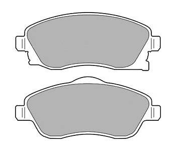 Комплект спирачни накладки DELPHI за OPEL CORSA C (F08, F68) от 2000 до 2009