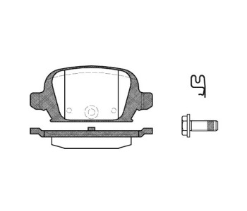 Комплект спирачни накладки ROADHOUSE за OPEL COMBO C пътнически от 2001 до 2011