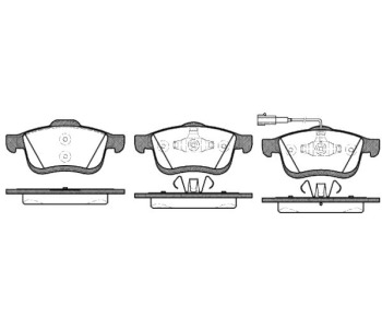 Комплект спирачни накладки ROADHOUSE за FIAT DOBLO (223) товарен от 2001 до 2010