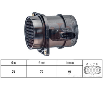 Измерител на масата на въздуха EPS за ALFA ROMEO 147 (937) от 2000 до 2005