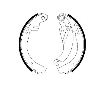 Комплект спирачни челюсти BOSCH за OPEL CORSA A (S83) хечбек от 1982 до 1991