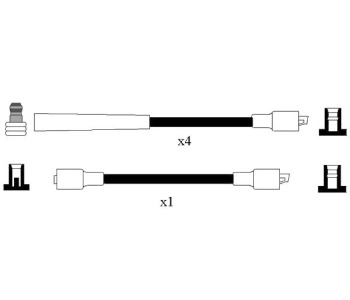 Комплект запалителни кабели NGK за OPEL KADETT E (T85) хечбек от 1984 до 1991