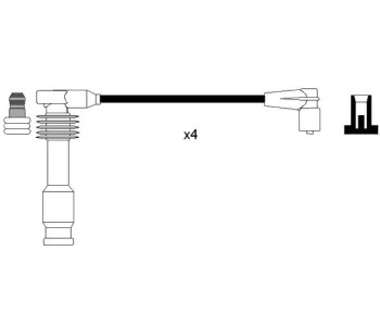 Комплект запалителни кабели NGK за OPEL CORSA B (S93) хечбек от 1993 до 2002