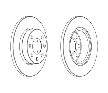 Спирачен диск плътен Ø240mm FERODO за OPEL CORSA C (F08, F68) от 2000 до 2009