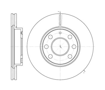 Спирачен диск вентилиран Ø240mm за OPEL CORSA C (F08, F68) от 2000 до 2009
