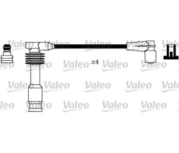 Комплект запалителни кабели VALEO за OPEL FRONTERA A (U92) от 1992 до 1998