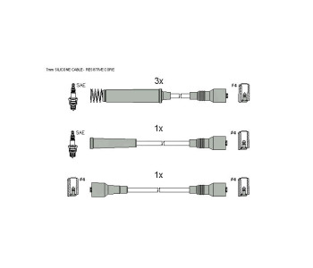 Комплект запалителни кабели STARLINE за OPEL FRONTERA A (U92) Sport от 1992 до 1998