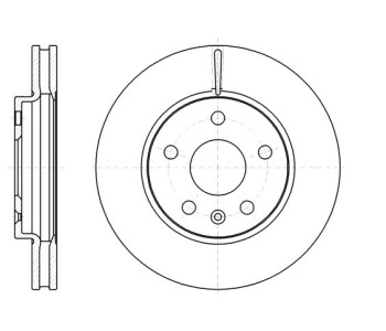 Спирачен диск вентилиран Ø296mm за OPEL INSIGNIA A (G09) хечбек от 2008 до 2017