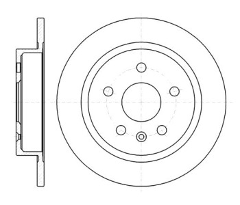 Спирачен диск плътен Ø292mm за OPEL INSIGNIA A (G09) хечбек от 2008 до 2017